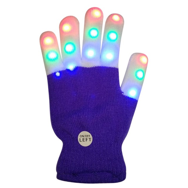 1PCS Party LED Luminous Gloves DJ Magic Gloves Bar Party Fluorescent Dance  LED Light Glow Christmas Party - DJ Drops and Jingles